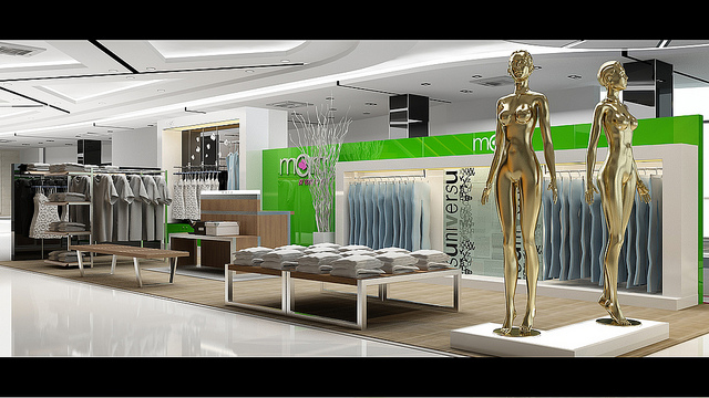 Thiết kế gian hàng, showroom trung tâm thương mại, hội chợ